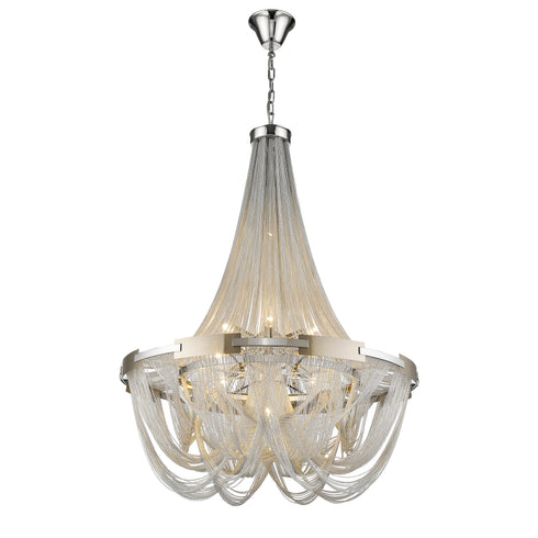 Hill Statement Luminaire In Silver LL00160