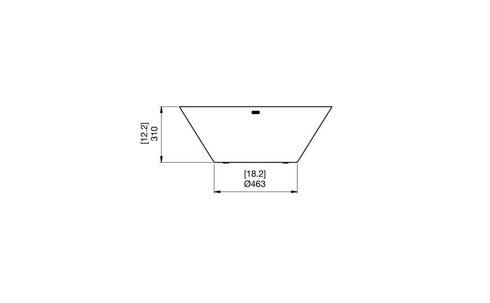 Ecosmart Fire Nova 850 Fire Pit - Graphite Finish / Stainless Steel Burner - ESF.O.NOV.850.GH