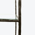 Libra Patterdale Hand Forged Shelving Unit Table Oak Wood Finish, Glass Shelves