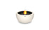 Ecosmart Fire Pod 30 Fire Pit Bowl - Bone Finish / Black Burner - ESF.O.POD.30.BO.B