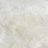 Native Home Lifestyle Natural White Sheepskin Wood Stool - White