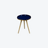 Native Home Lifestyle Side Table Blue Enamel Tray