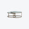 Ropley Nest Coffee Table – White Marble Glass