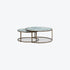 Ropley Nest Coffee Table – White Marble Glass