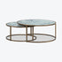 Ropley Nest Coffee Table – White Marble Glass