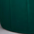 Native Home Lifestyle Round Deep Green Plush Stool