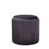 Native Home Lifestyle Round Grey Plush Stool