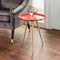Native Home Lifestyle Side Table Coral Enamel Tray