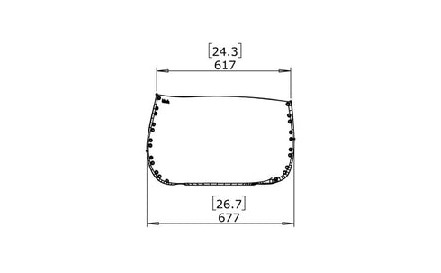 Blinde Design Stitch 25Concrete Planter - Graphite Finish - BLD.1.P.STI.25.Y.GH