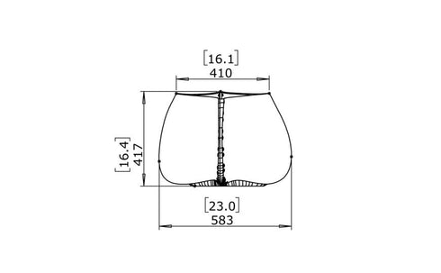 Blinde Design Stitch 25Concrete Planter - Natural Finish - BLD.1.P.STI.25.Y.NA