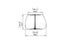 Blinde Design Stitch 25Concrete Planter - Bone Finish - BLD.1.P.STI.25.Y.BO