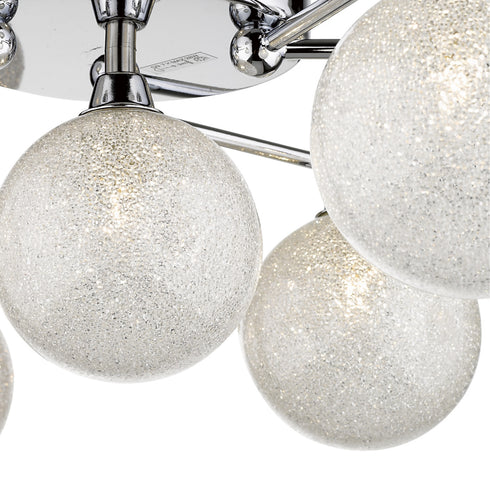 Flush Fitting Luminaire In Chrome And Clear LL00216
