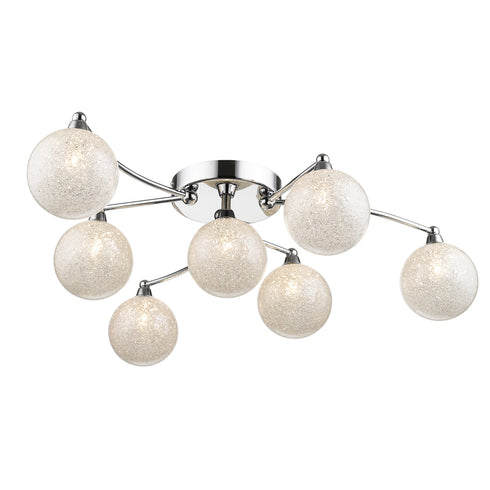 Flush Fitting Luminaire In Chrome And Clear LL00216