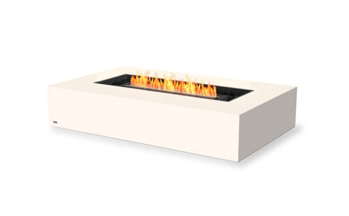 Ecosmart Fire Wharf 65 Fire Pit Table - Bone Finish / Black Burner - ESF.O.WHF.65.BO.B