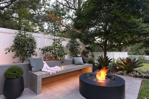 Ecosmart Fire Ark 40 Fire Pit Table - Natural Finish / Stainless Steel Burner - ESF.O.ARK.40.NA
