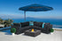 Ecosmart Fire Base 40 Fire Pit Table - Bone Finish / Black Burner - ESF.O.BAS.40.BO.B