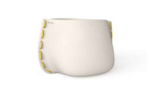 Blinde Design Stitch 125 Concrete Planter - Bone Finish - BLD.1.P.STI.125.Y.BO