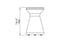 Blinde Design Solo R1 Concrete Stool - Graphite Finish - BLD.1.T.SOL.R1.GH