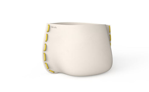 Blinde Design Stitch 100 Concrete Planter - Bone Finish - BLD.1.P.STI.100.Y.BO
