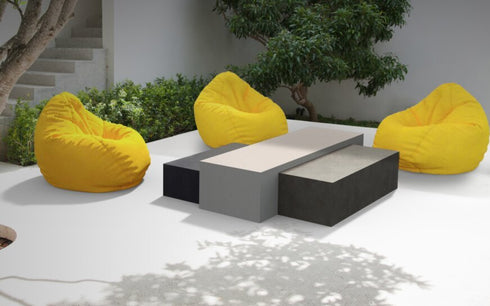 Blinde Design Bloc L3 Concrete Coffee Table - Graphite Finish - BLD.1.T.BLC.L3.GH