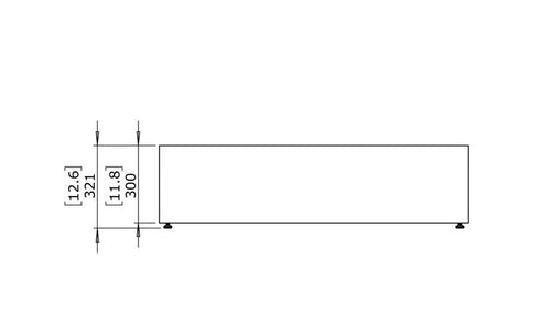 Blinde Design Bloc L2 Concrete Coffee Table - Bone Finish - BLD.1.T.BLC.L2.BO