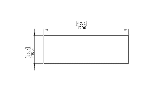 Blinde Design Bloc L2 Concrete Coffee Table - Bone Finish - BLD.1.T.BLC.L2.BO
