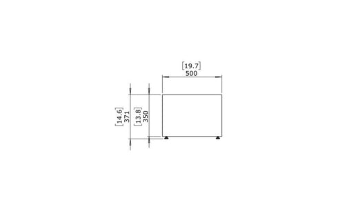 Blinde Design Bloc L3 Concrete Coffee Table - Bone Finish - BLD.1.T.BLC.L3.BO