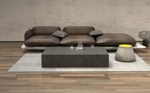 Blinde Design Bloc L5 Concrete Coffee Table - Bone Finish - BLD.1.T.BLC.L5.BO