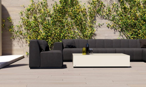 Blinde Design Bloc L6 Concrete Coffee Table - Bone Finish - BLD.1.T.BLC.L6.BO