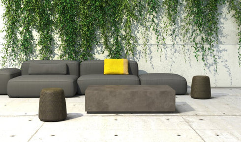 Blinde Design Bloc L6 Concrete Coffee Table - Bone Finish - BLD.1.T.BLC.L6.BO