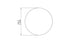 Blinde Design Circ L1 Concrete Coffee Table - Bone Finish - BLD.1.T.CIR.L1.BO
