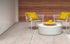 Blinde Design Circ L1 Concrete Coffee Table - Bone Finish - BLD.1.T.CIR.L1.BO