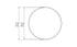 Blinde Design Circ M1 Concrete Coffee Table - Bone Finish - BLD.1.T.CIR.M1.BO