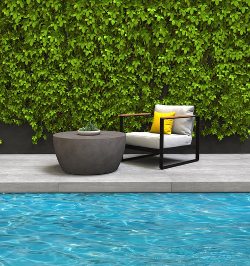 Blinde Design Circ M2 Concrete Coffee Table - Bone Finish - BLD.1.T.CIR.M2.BO