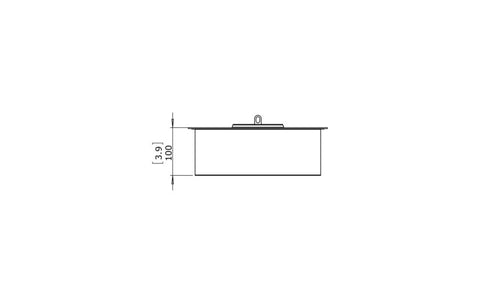 Ecosmart Fire AB3 Ethanol Burner - Black Finish - ESF.B.AB3.WTT.BL