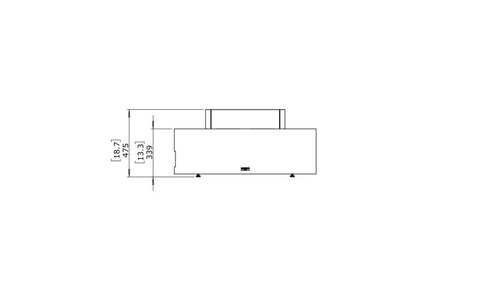 Ecosmart Fire Ark 40 Fire Pit Table - Graphite Finish / Stainless Steel Burner - ESF.O.ARK.40.GH