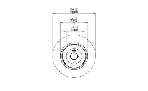 Ecosmart Fire Ark 40 Fire Pit Table - Graphite Finish / Black Burner - ESF.O.ARK.40.GH.B