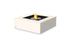 Ecosmart Fire Base 40 Fire Pit Table - Bone Finish / Stainless Steel Burner - ESF.O.BAS.40.BO