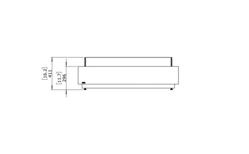 Ecosmart Fire Cosmo 50 Fire Pit Table - Graphite Finish / Stainless Steel Burner - ESF.O.CMO.50.GH