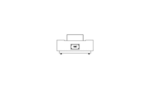 Ecosmart Fire Cosmo 50 Fire Pit Table - Teak Finish / Stainless Steel Burner - ESF.O.CMO.50.TN