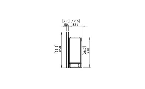 Ecosmart Fire Firebox 1400CV Curved Fireplace Insert - Black Finish / Stainless Steel Burner - ESF.F.1400CV