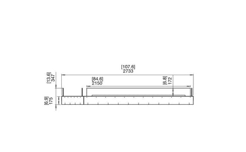 Ecosmart Fire Flex 104BN.BX1 Bench Fireplace Insert - Black Finish / Black Burner - ESF.FX.104BN.BX1.B