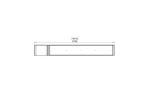 Ecosmart Fire Flex 104BY.BXL Bay Fireplace Insert - Black Finish / Stainless Steel Burner - ESF.FX.104BY.BXL