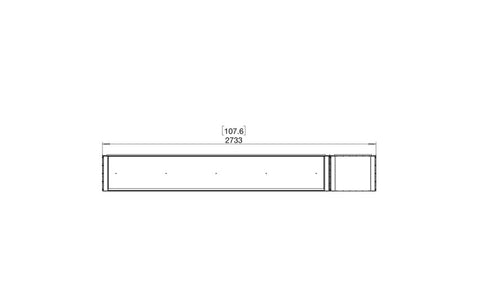 Ecosmart Fire Flex 104BY.BXR Bay Fireplace Insert - Black Finish / Stainless Steel Burner - ESF.FX.104BY.BXR
