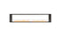 Ecosmart Fire Flex 104DB Double Sided Fireplace Insert - Black Finish / Stainless Steel Burner - ESF.FX.104DB