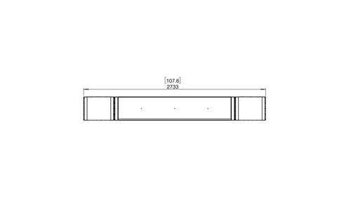Ecosmart Fire Flex 104IL.BX2 Island Fireplace Insert - Black Finish / Stainless Steel Burner - ESF.FX.104IL.BX2