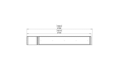 Ecosmart Fire Flex 104LC.BXL Left Corner Fireplace Insert - Black Finish / Stainless Steel Burner - ESF.FX.104LC.BXL