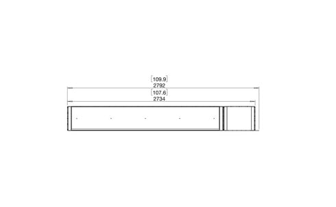 Ecosmart Fire Flex 104PN.BXR Peninsula Fireplace Insert - Black Finish / Black Burner - ESF.FX.104PN.BXR.B