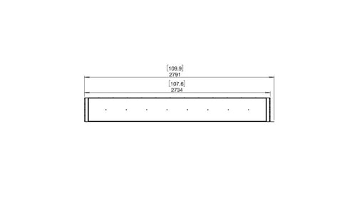 Ecosmart Fire Flex 104PN Peninsula Fireplace Insert - Black Finish / Stainless Steel Burner - ESF.FX.104PN