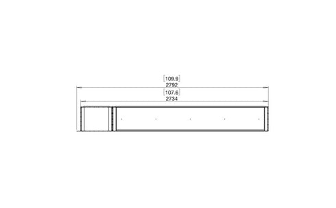 Ecosmart Fire Flex 104RC.BXL Right Corner Fireplace Insert - Black Finish / Stainless Steel Burner - ESF.FX.104RC.BXL